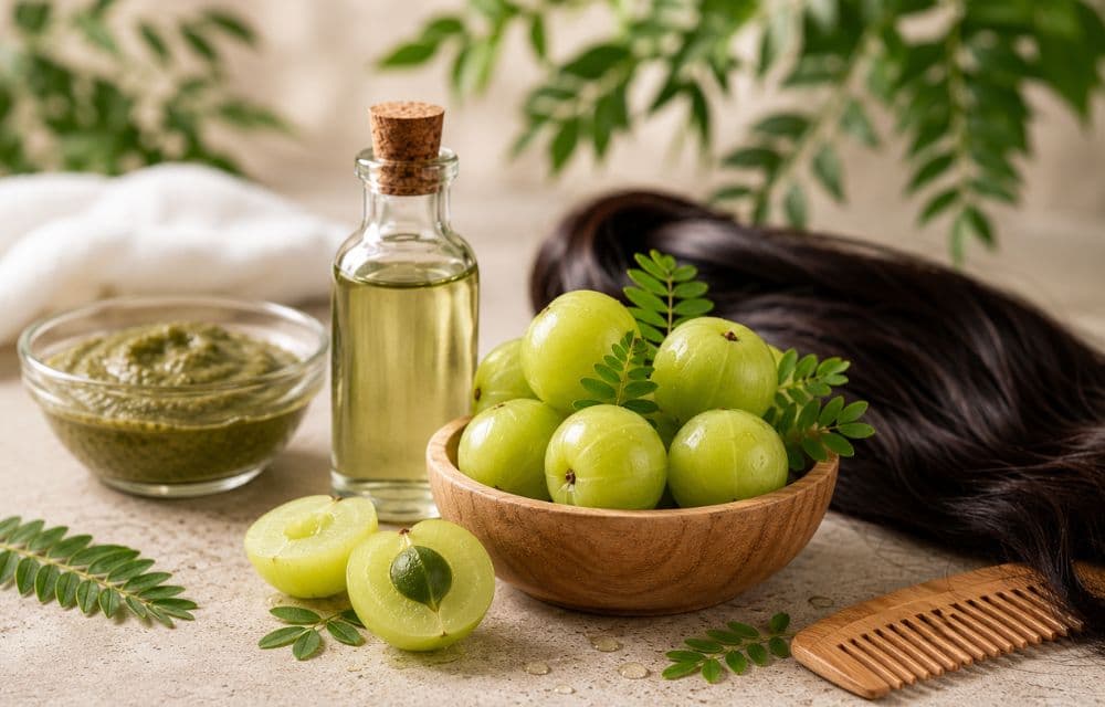 Amla and Hair: The Vitamin C Connection